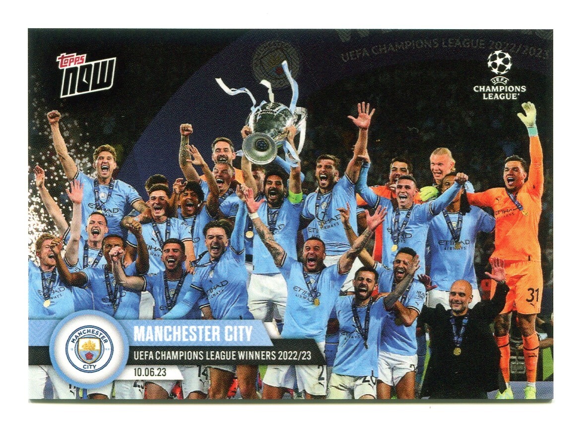 2022-23 Topps Now Manchester City UEFA Champions League Winner UCL #117
