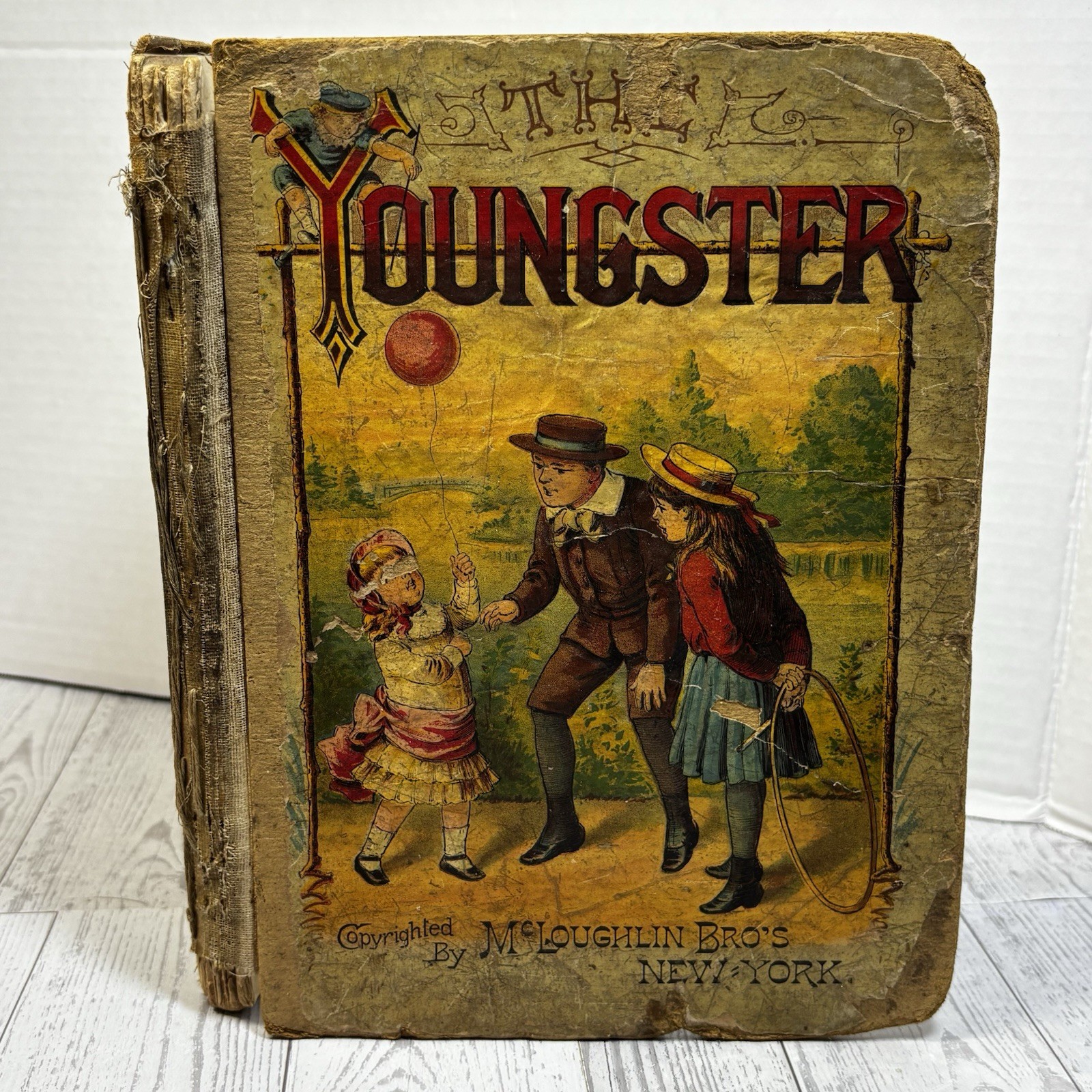 Antique The Youngster McLoughlin Bros NY Children’s Book Illustrated c1880s