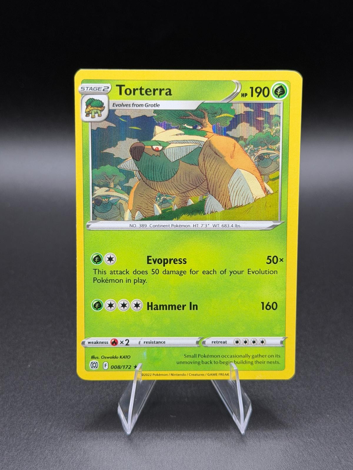 Torterra 008/172 Holo Rare Brilliant Stars - LP