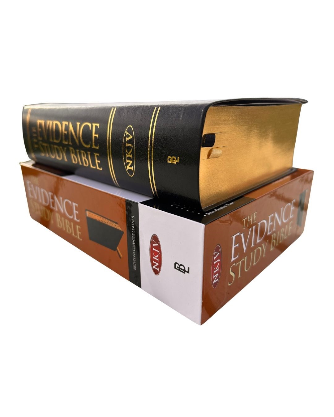 NKJV The Evidence Study Bible-Black Recycled Cowhide Leather