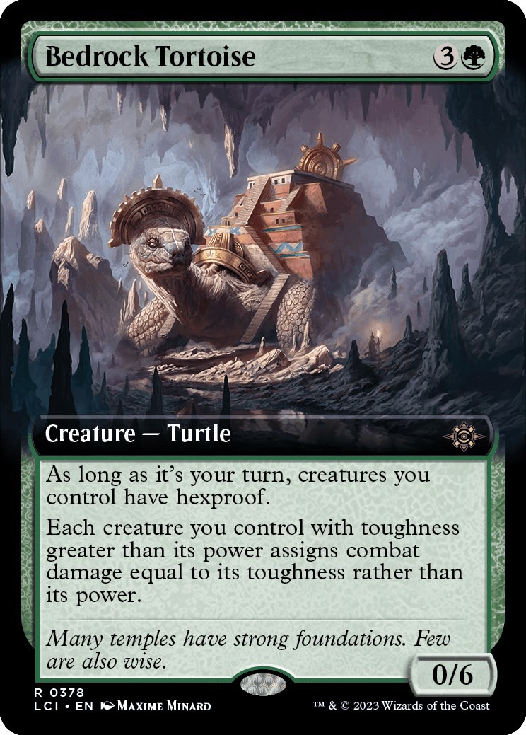 Bedrock Tortoise (Extended Art) - 378 - NM - The Lost Caverns of Ixalan Bedrock Tortoise (Extended Art) - 378 - NM - The Lost Caverns of Ixalan