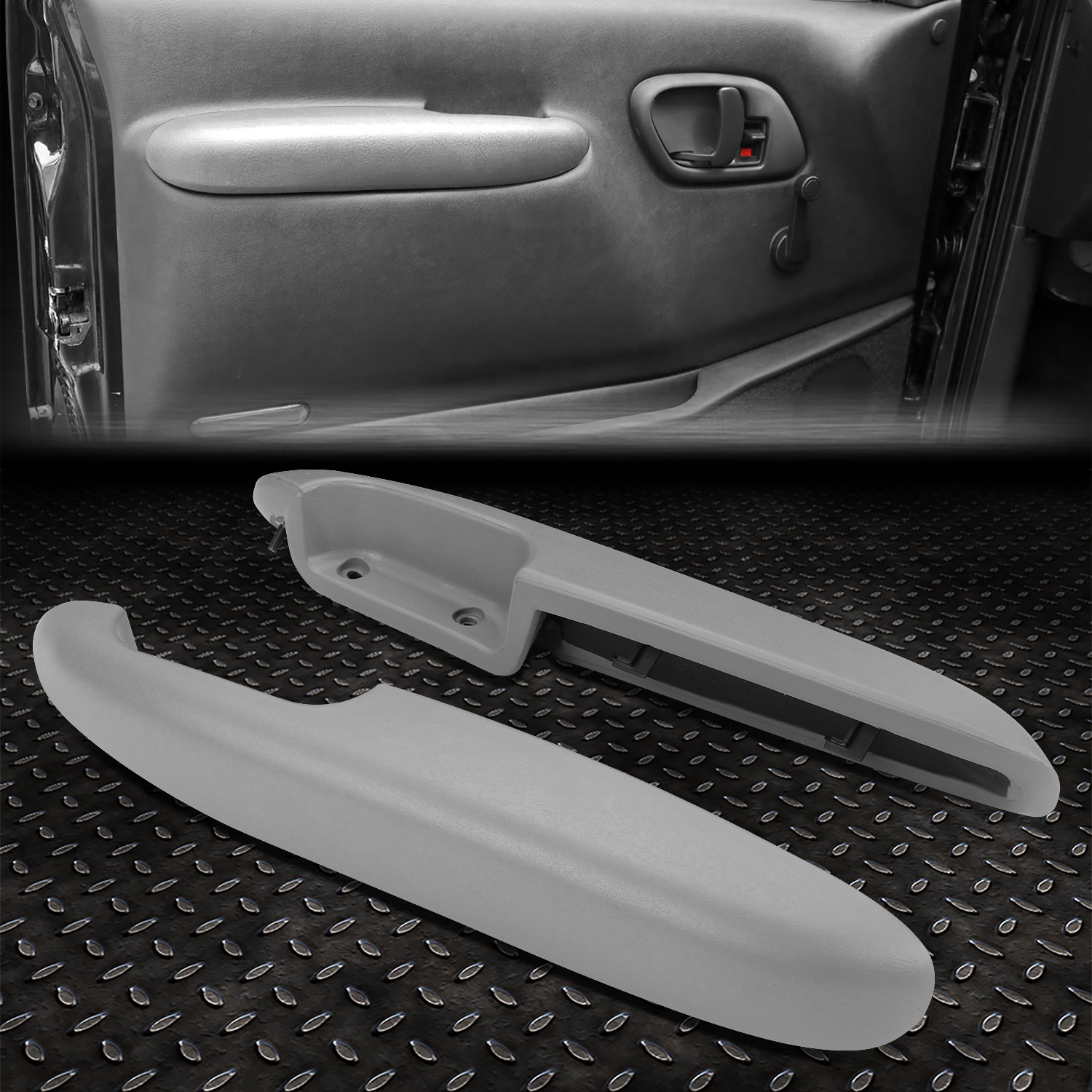FOR 95-02 CHEVY GMC C/K PICKUP SILVERADO SUBURBAN PADDED FRONT DOOR ARMREST GRAY FOR 95-02 CHEVY GMC C/K PICKUP SILVERADO SUBURBAN PADDED FRONT DOOR ARMREST GRAY