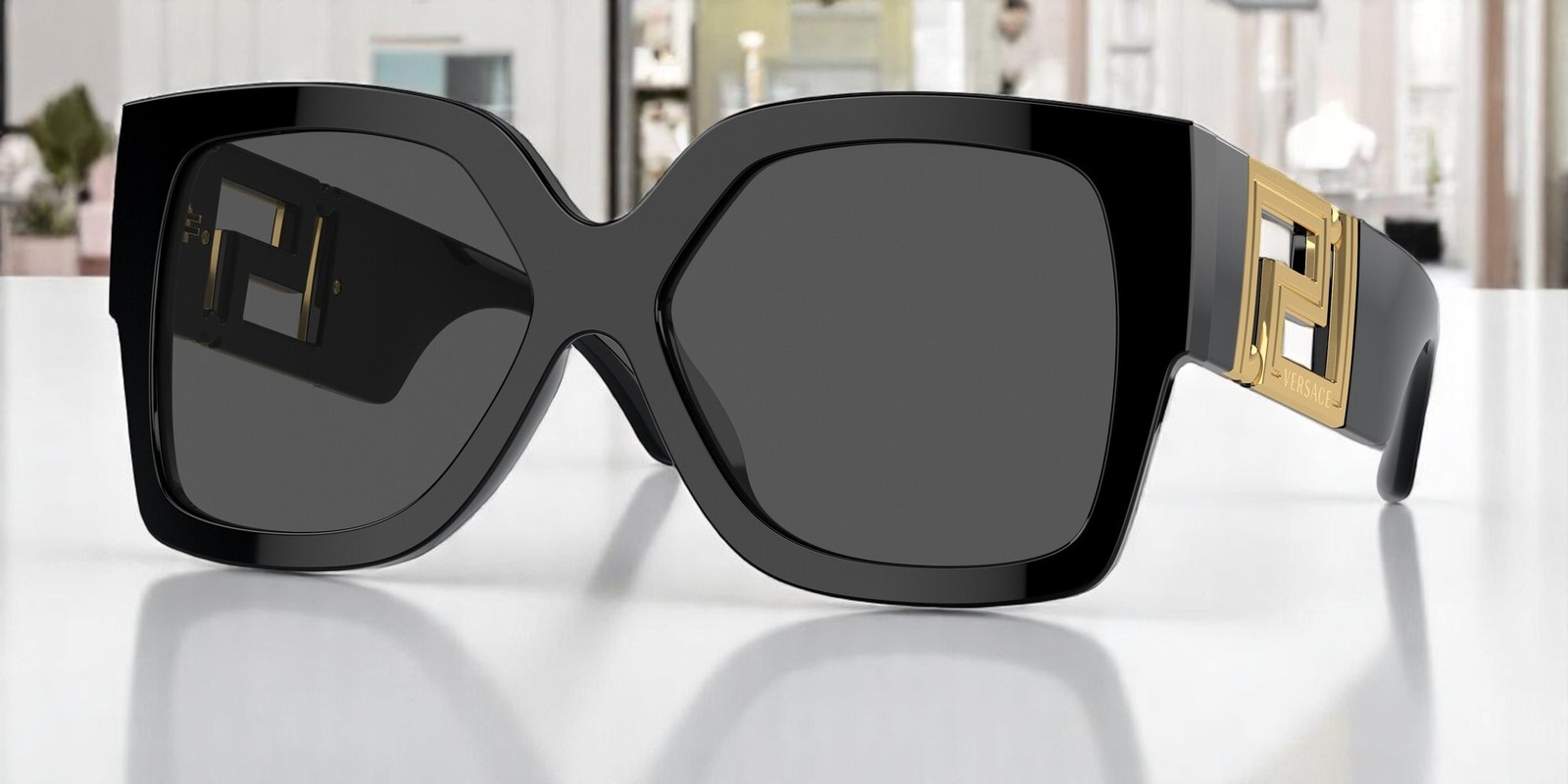 VERSACE VE4402 GB1 87 Black Dark Grey 59 mm Women\'s Sunglasses