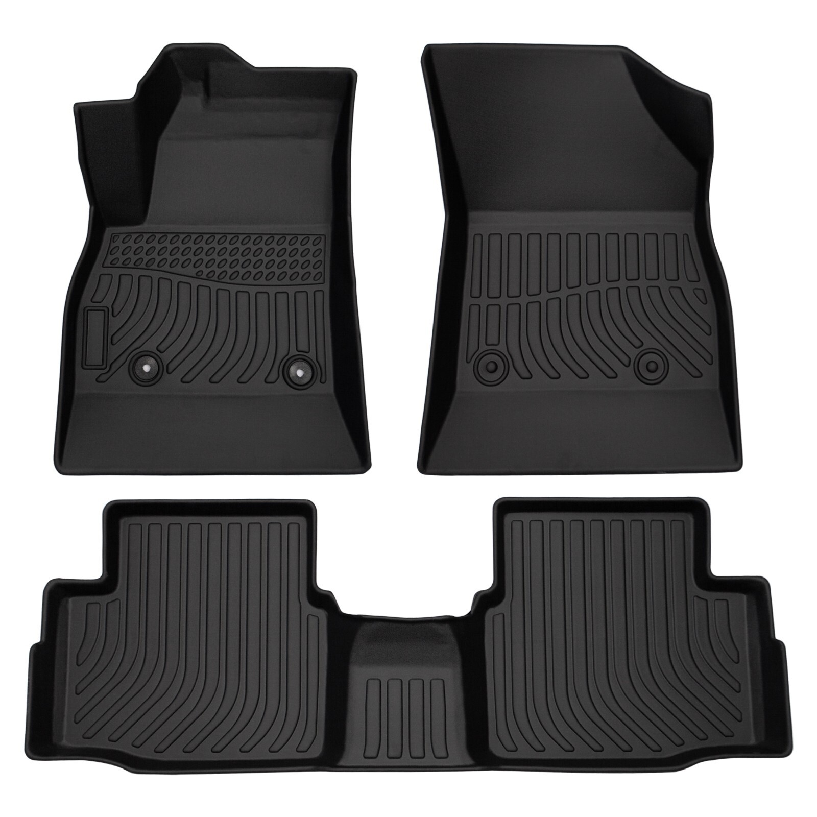 Floor Mats Liner Carpets For 2016-2019 Chevy Cruze TPE Rubber All Weather 3PCS