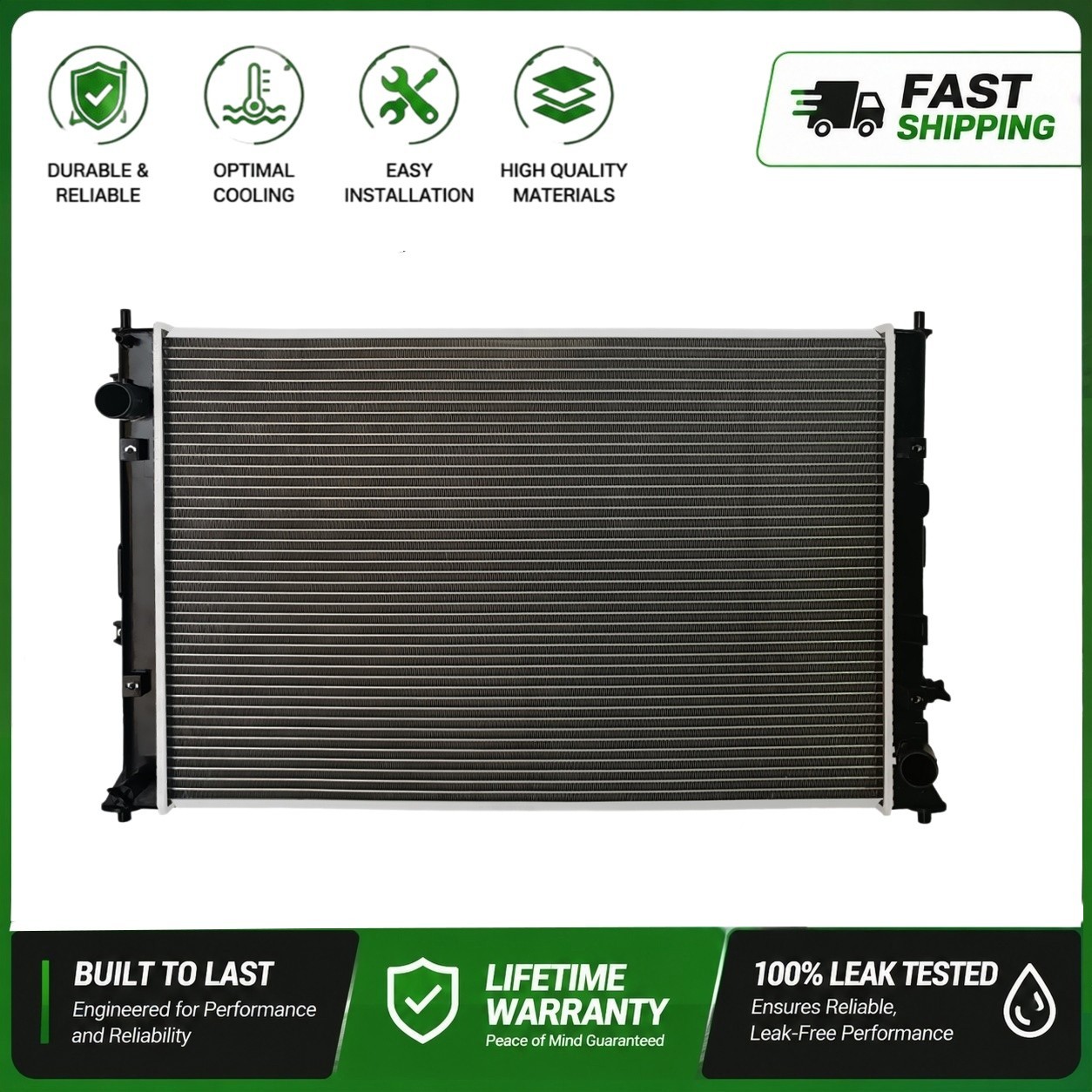 13582 Radiator Fit 2016 2017 2018 2019 2020 2021 Honda Civic 1.5L Turbocharged