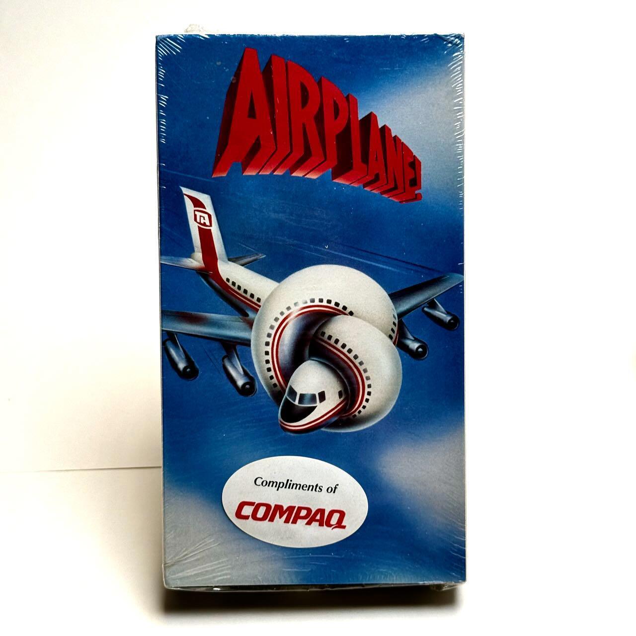 Airplane 1980 HiFi VHS Tape Paramount Watermarks COMPAQ HYPE MEGA RARE