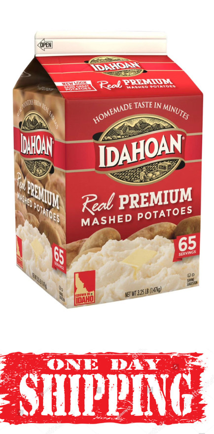 Idahoan Real Premium Mashed Potatoes, 3.25 lbs. Easy and quick to Prepare