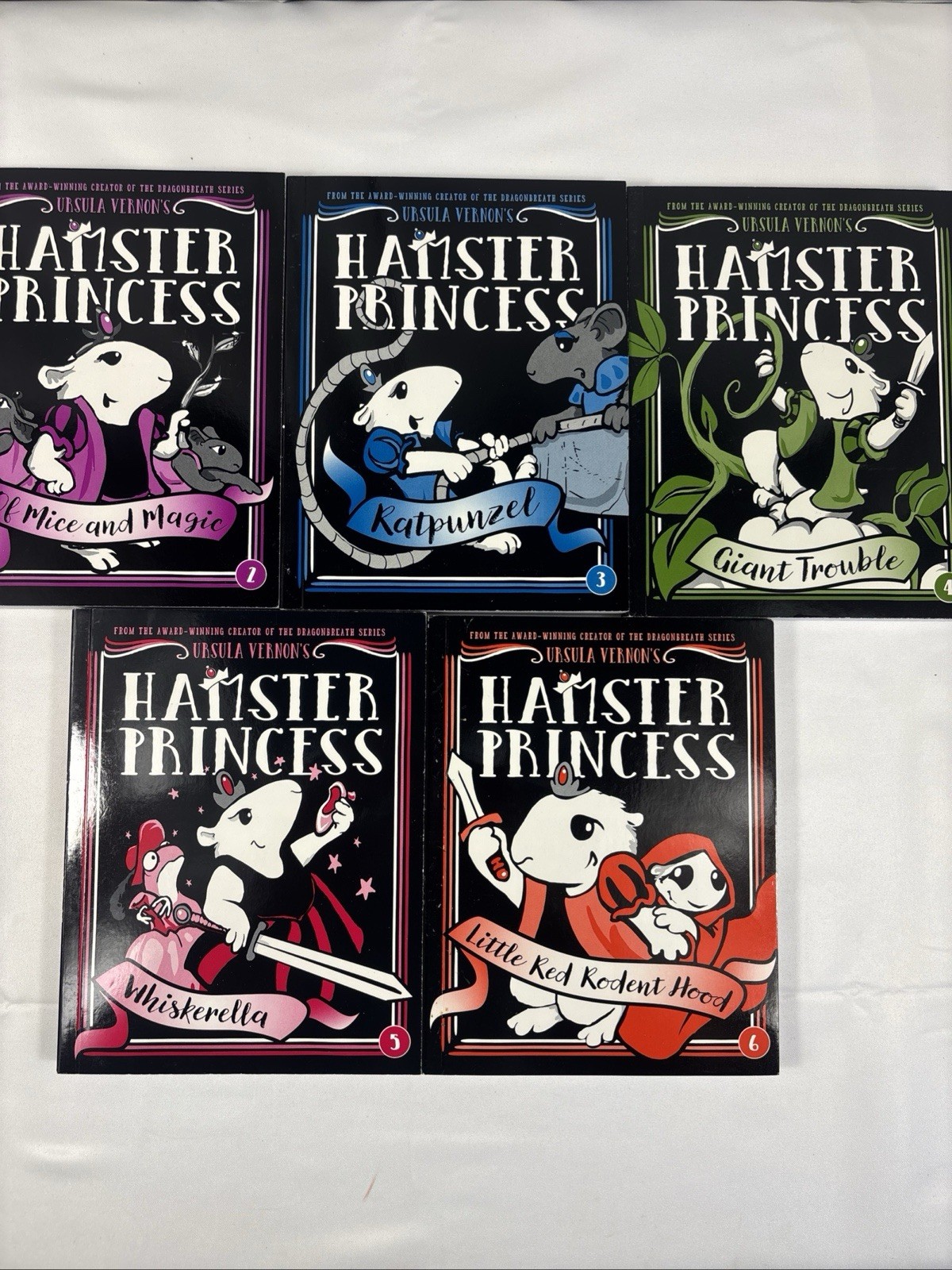 Hampster Princess 2-6 Ursula Vernon Book Lot Of 5 Book Bundle