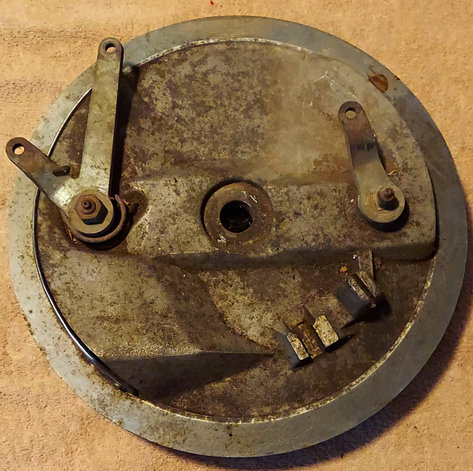 Triumph Bsa Leading Shoe (TLS) Front Brake Backing Plate Vintage