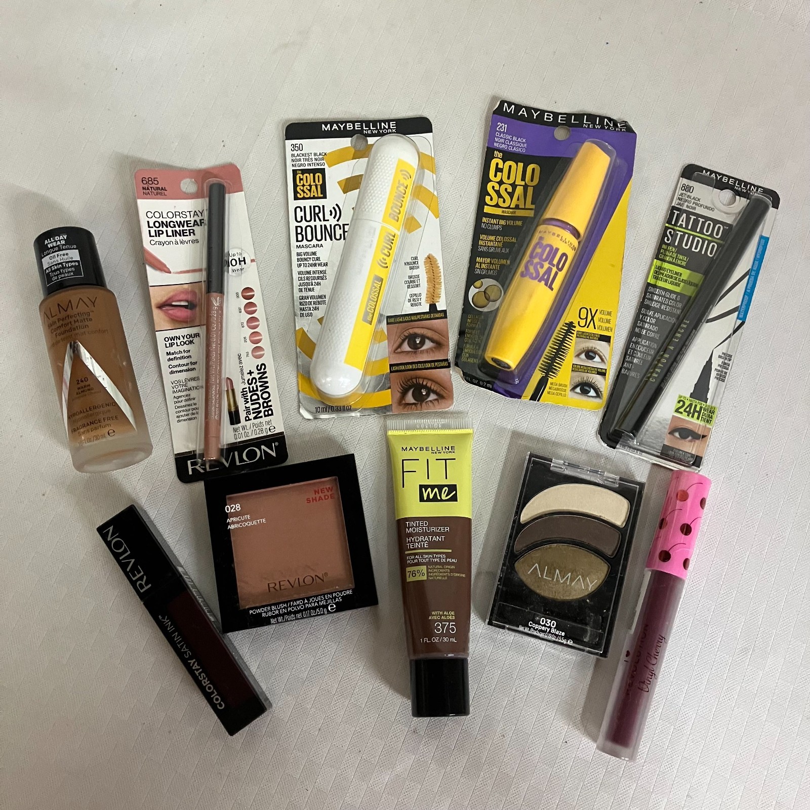 Maybelline Revlon Lip Liner Almay New & Sealed Lot of 10 Makeup Items New