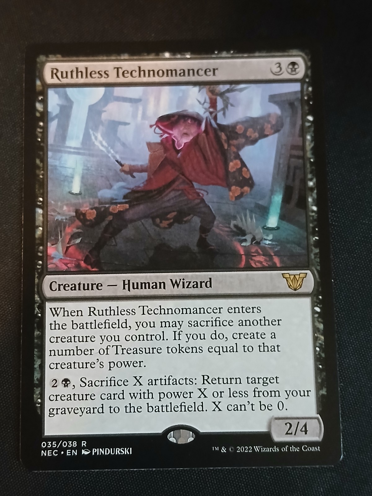 Ruthless Technomancer Commander: Kamigawa: Neon Dynasty Regular