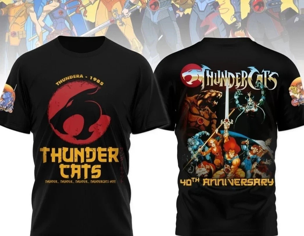 Thundera 1985 Thunder Cats 40th Anniversary 3D T-Shirt Gift For Fan PA704