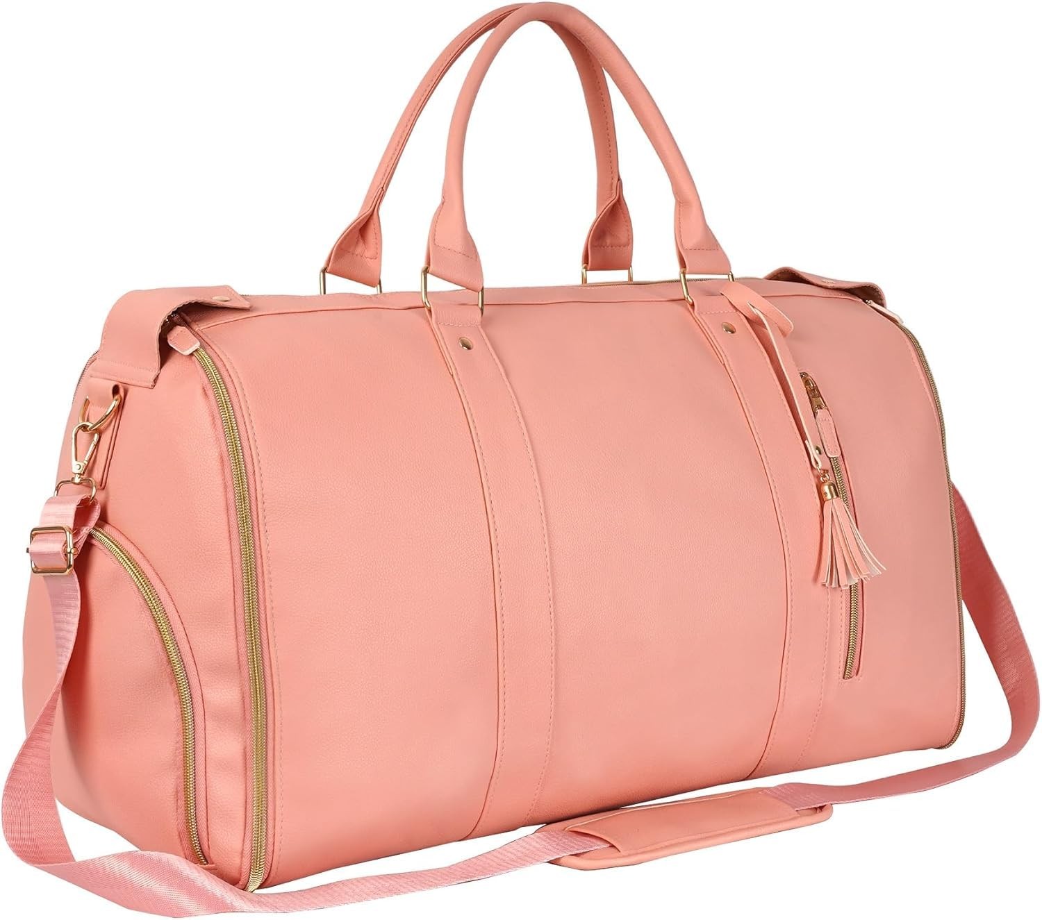Luhxe Travel Convertible Carry On Garment Bag 2.0 with Shoe Pouch  Rose