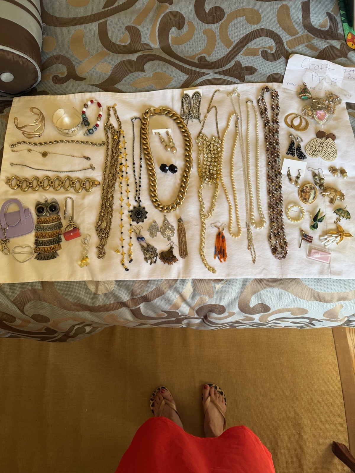 Jewelry Mixed Vintage To modern Lot Some Signed And Bag charms 3 lbs