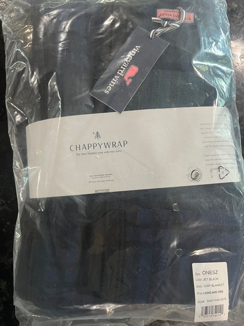 NWT Vineyard Vines x ChappyWrap Yuletide Tartan Blanket Limited Edition 40 X 60