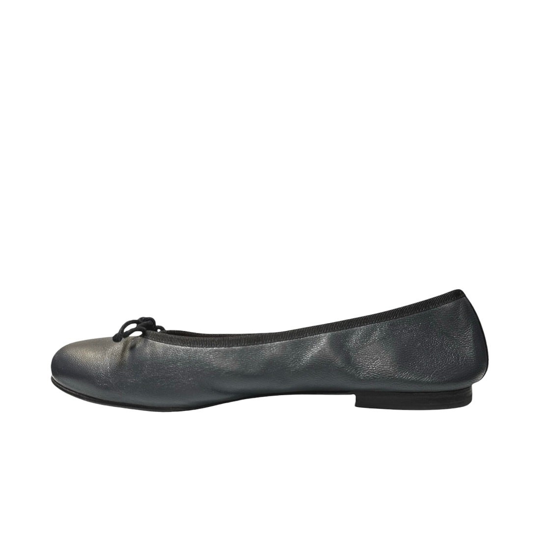 Margaux The Demi Women\'s Dark Blue Nappa Leather Bow Ballet Flats Size 9M