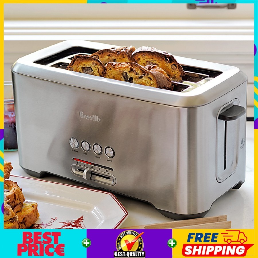 Breville \'A Bit More\' Long Slot 4-Slice Toaster BTA730XL +100% Authentic