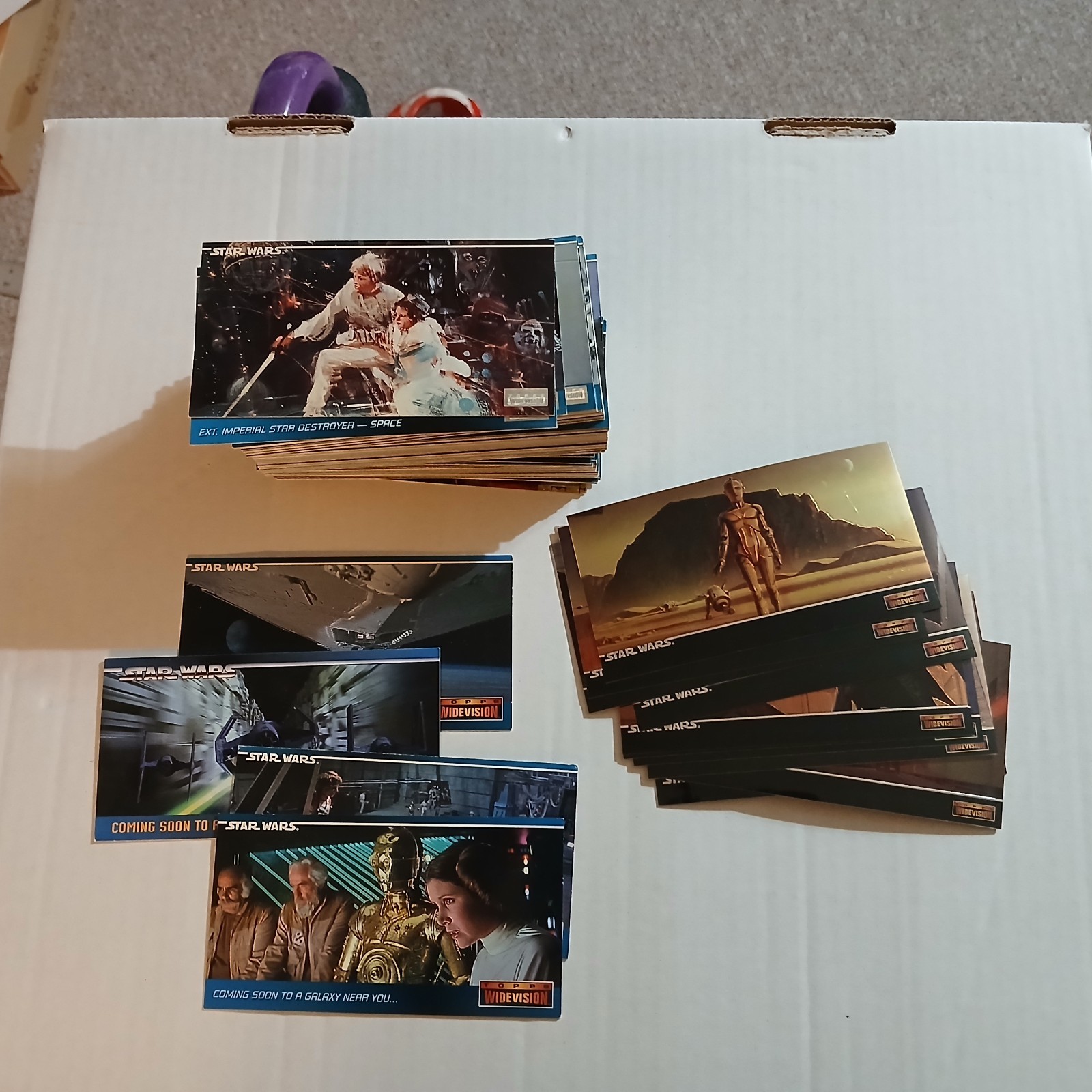 STAR WARS 1994 A NEW HOPE WIDEVISION w CHASE SET &4 PROMOS