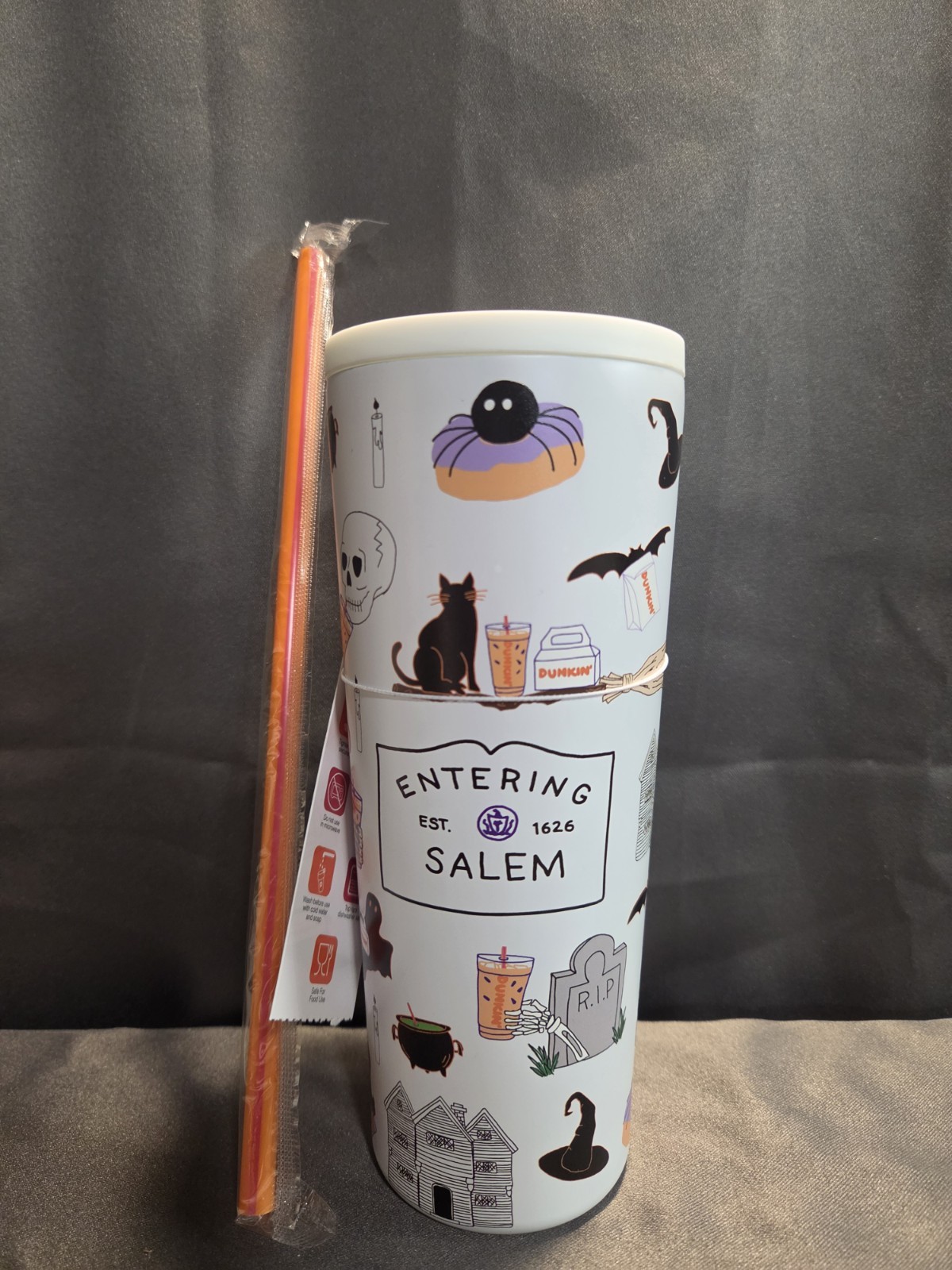 Salem Dunkin 22oz Stainless steel Tumbler - 2026 Edition for Salem/Halloween Salem Dunkin 22oz Stainless steel Tumbler - 2026 Edition for Salem/Halloween