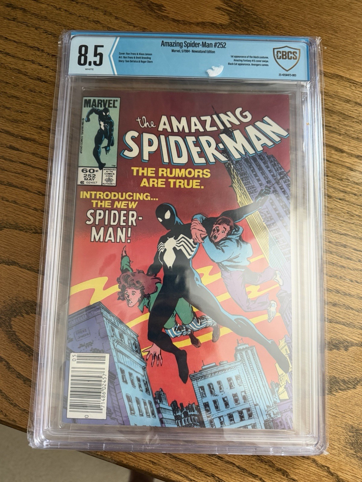 The Amazing Spider-Man #252 Newsstand Variant (Marvel Comics May 1984) The Amazing Spider-Man #252 Newsstand Variant (Marvel Comics May 1984)