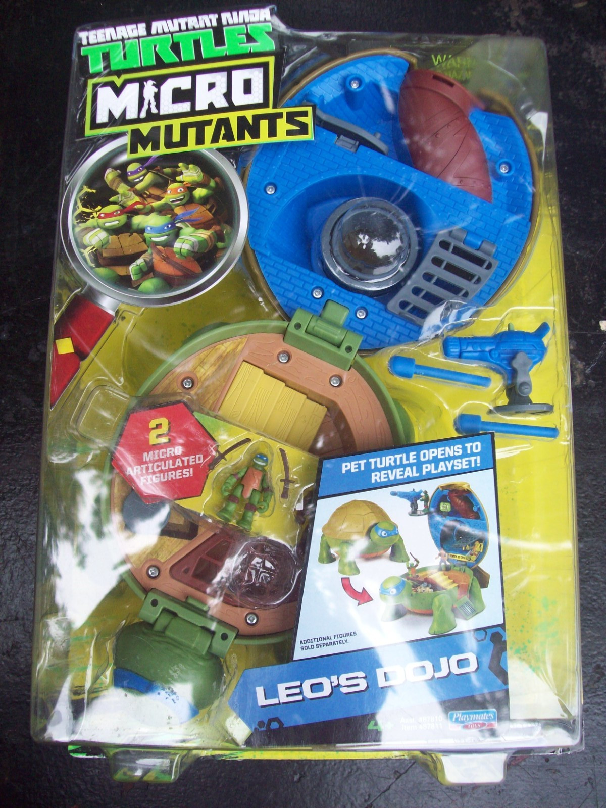 Teenage Mutant Ninja Turtles TMNT Micro Mutants Leo's Dojo Turtle playset sealed