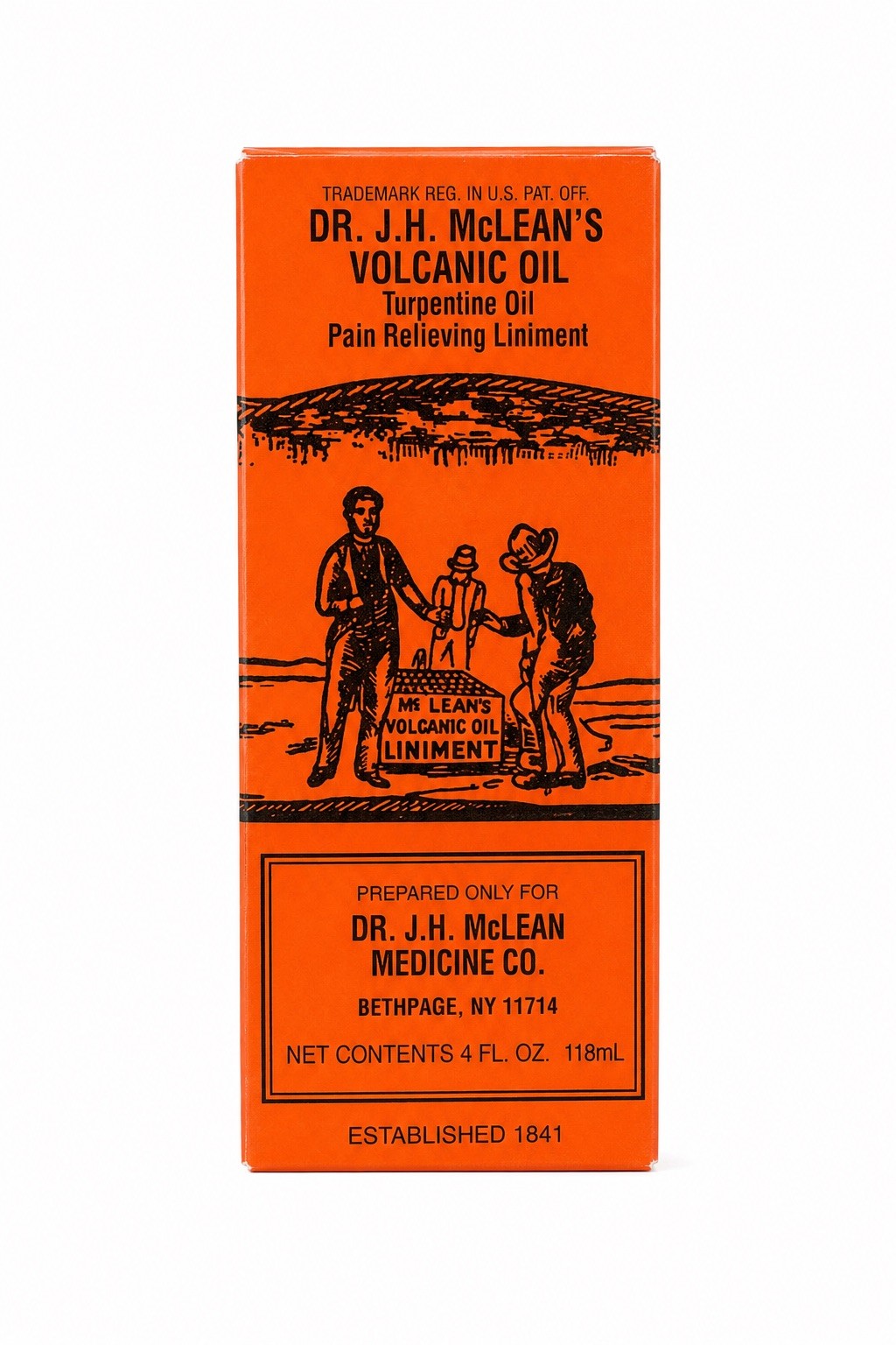Dr. J.H. McLean’s Volcanic Oil Liniment 4 fl oz Sealed New.