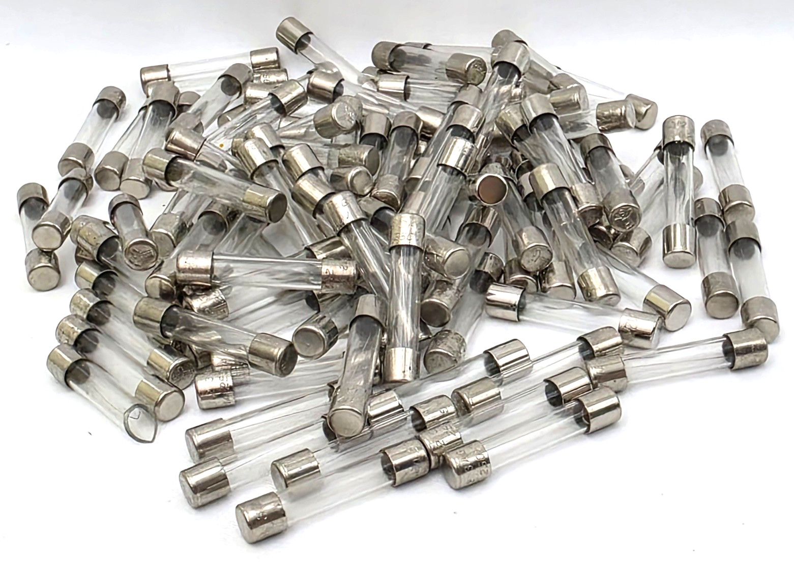 Lot of 100 Littelfuse 3AG 1A 250V 1 Amp Fast Acting 1/4