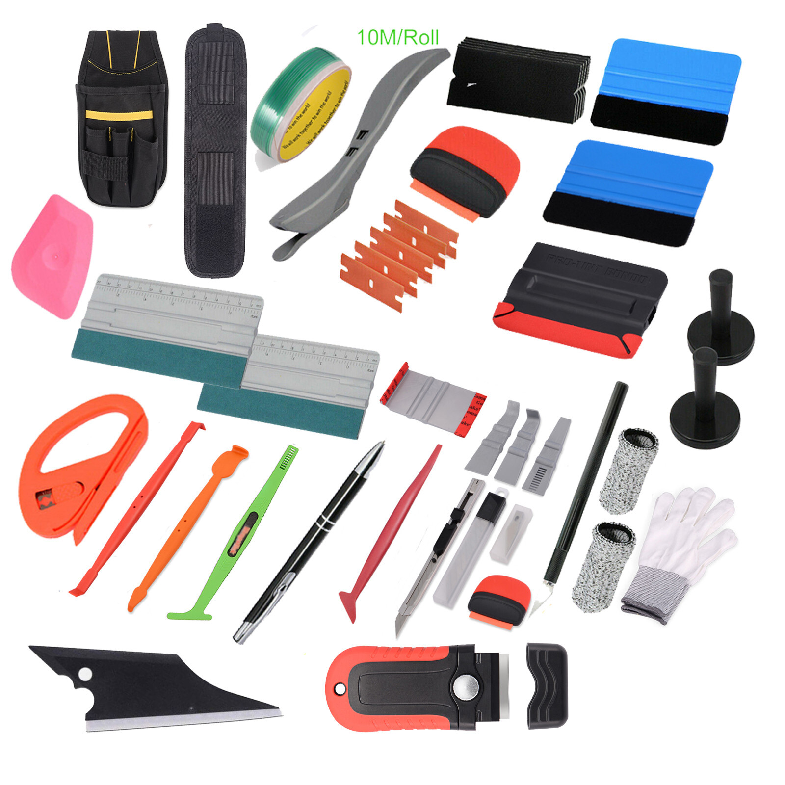 Car Wrap Application Tools Vinyl Squeegee Felt Auto Film Installation Tools Kit