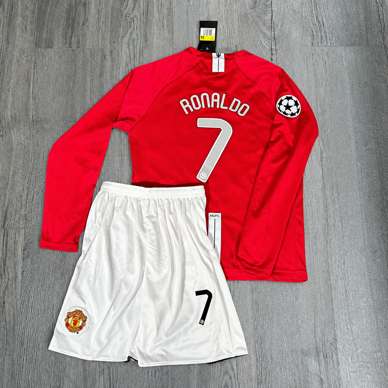 Kids CR7 Ronaldo Manchester United Full Home LS Kit - FINAL EDITION (AGE 2-15)
