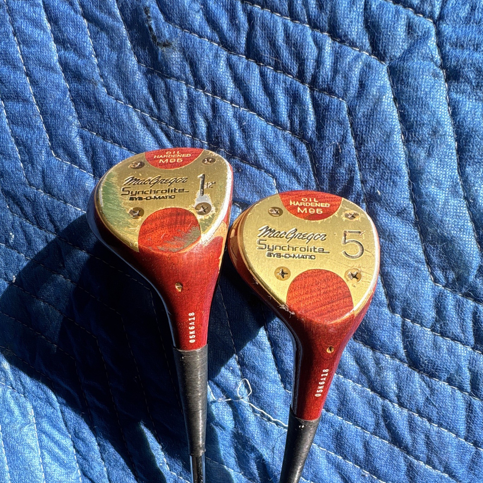 MacGregor Synchrolite Eye-O-Matic M95 Vintage Woods Set Steel Shafts MacGregor Synchrolite Eye-O-Matic M95 Vintage Woods Set Steel Shafts