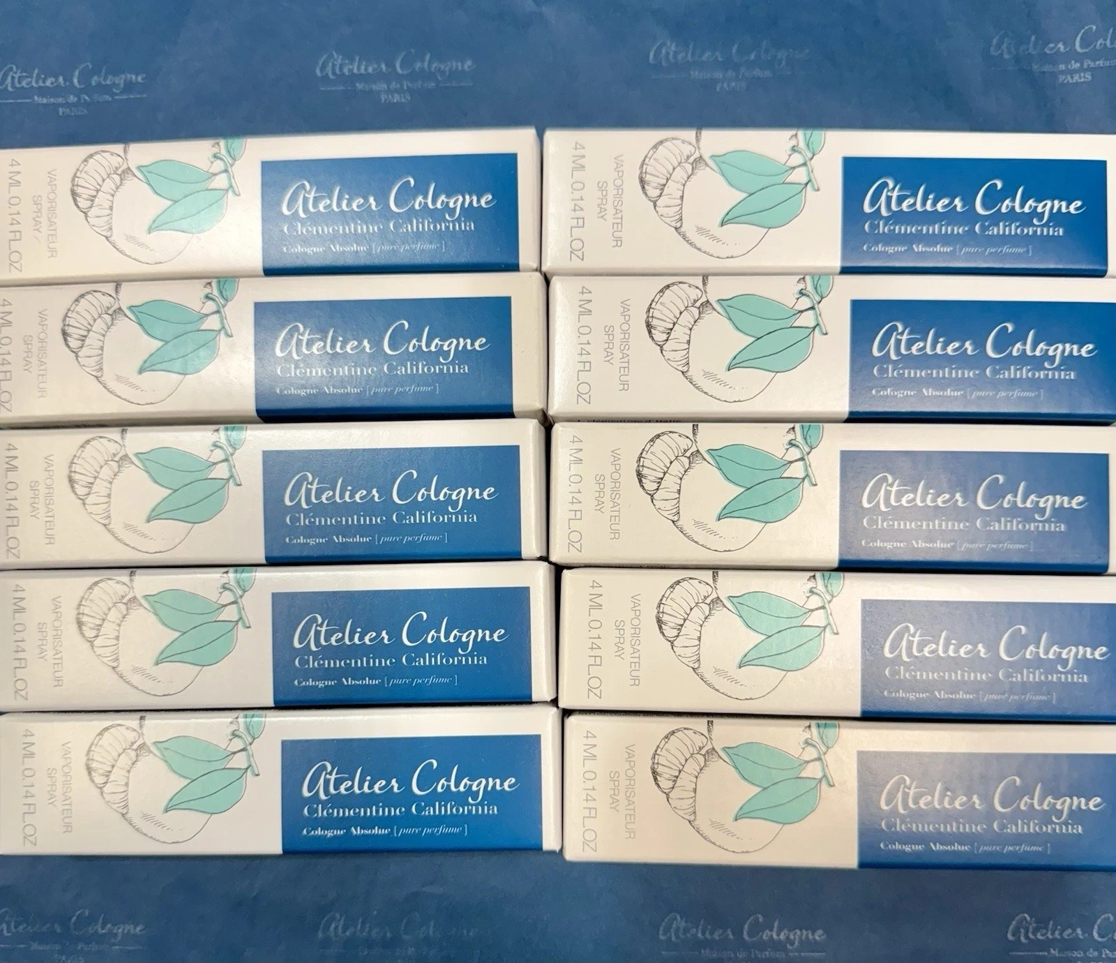 ATELIER COLOGNE Clementine California Absolue Pure Perfume .14 fl oz LOT OF 10 ATELIER COLOGNE Clementine California Absolue Pure Perfume .14 fl oz LOT OF 10