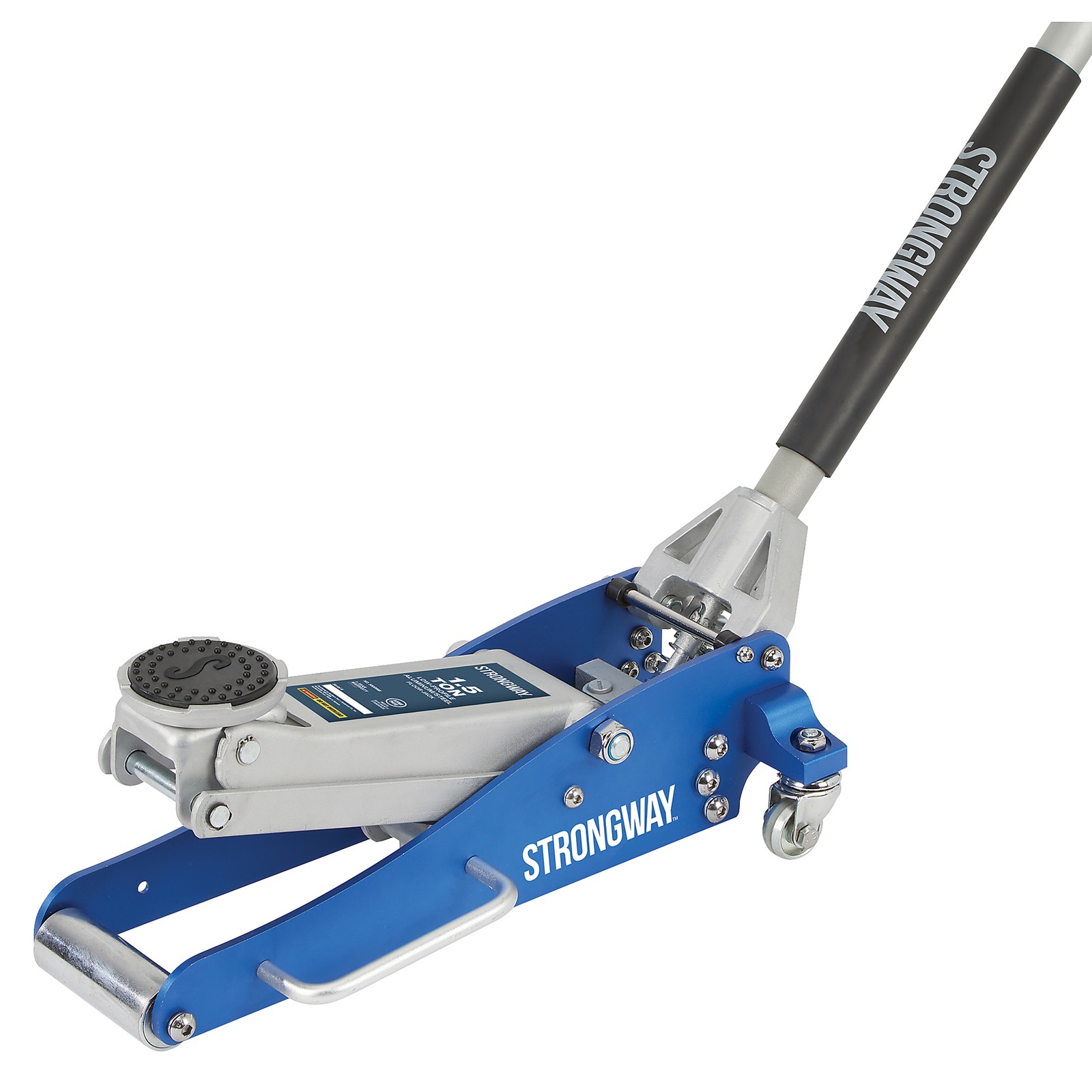 Strongway Aluminum/Steel Floor Jack, 1.5-Ton Capacity