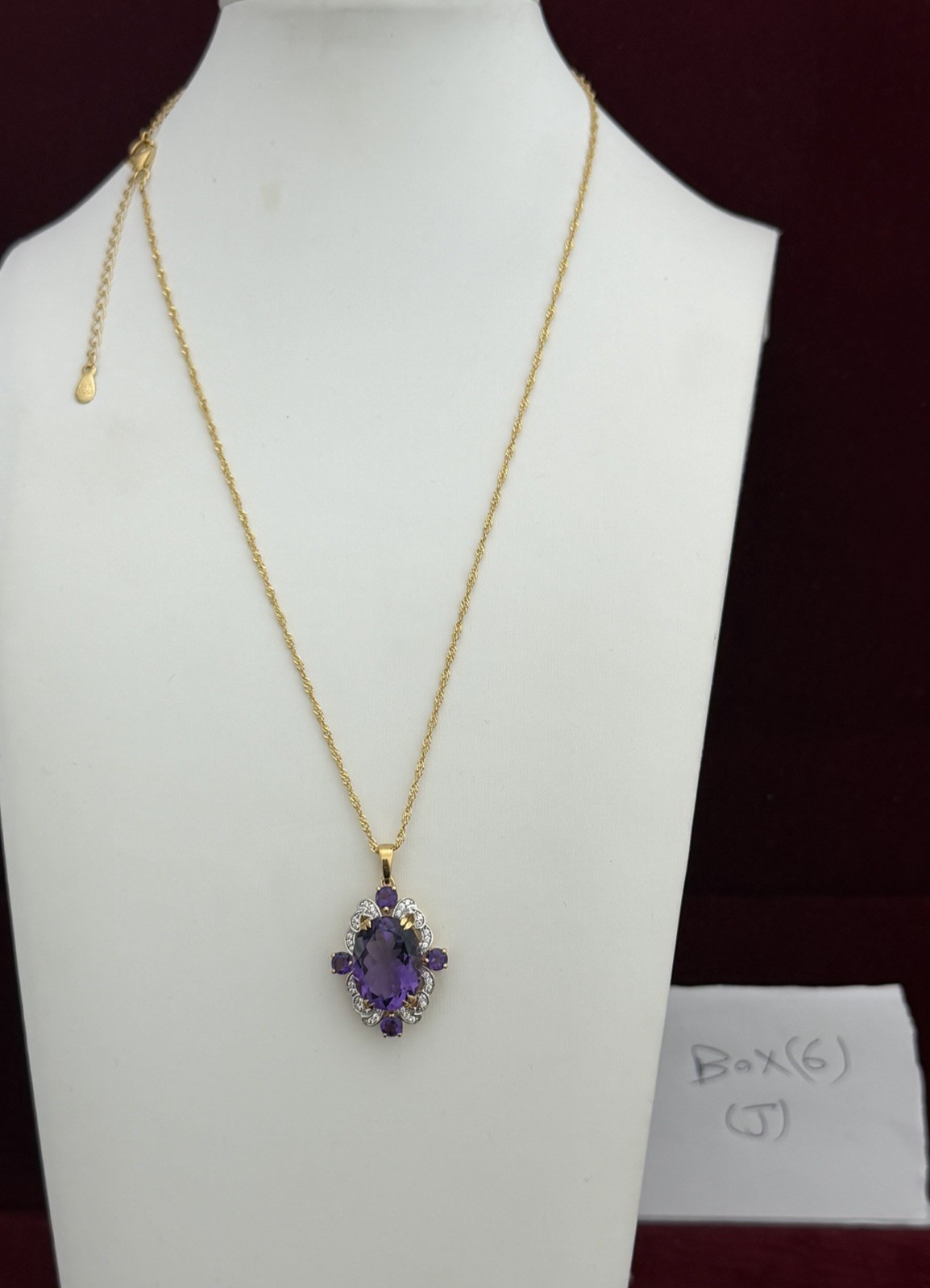 Purple Canela Amethyst 18k Yellow Gold Over Sterling Silver Ring 4.85ctw