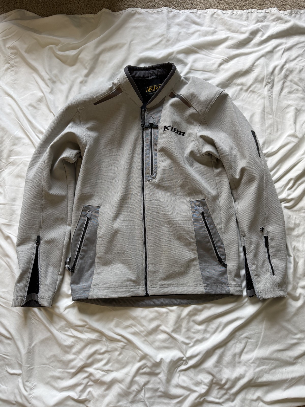 Klim Marrakesh Grey Motorcycle Padded Jacket Size Medium Amazing Condition Klim Marrakesh Grey Motorcycle Padded Jacket Size Medium Amazing Condition