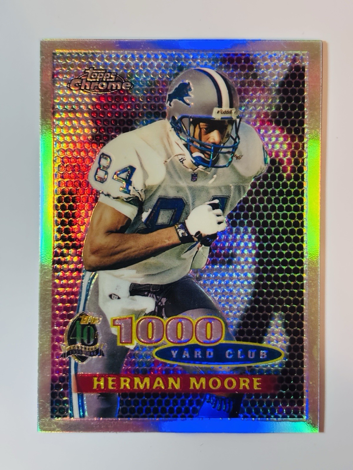 1996 Topps Chrome - 1000 Yard Club Herman Moore #93 Refractor 1996 Topps Chrome - 1000 Yard Club Herman Moore #93 Refractor