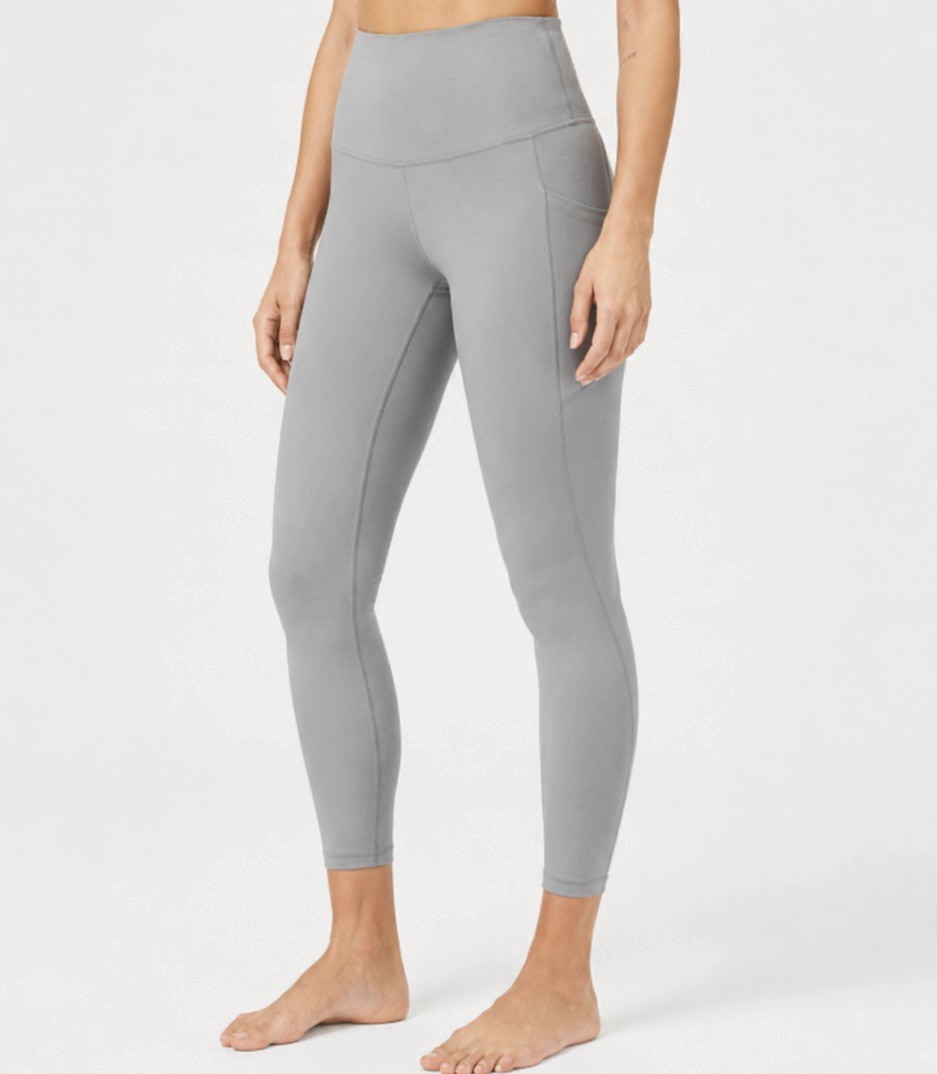 Lululemon Nulu High Waisted Align Leggings w/pockets Size 6 ‘Rhino grey’