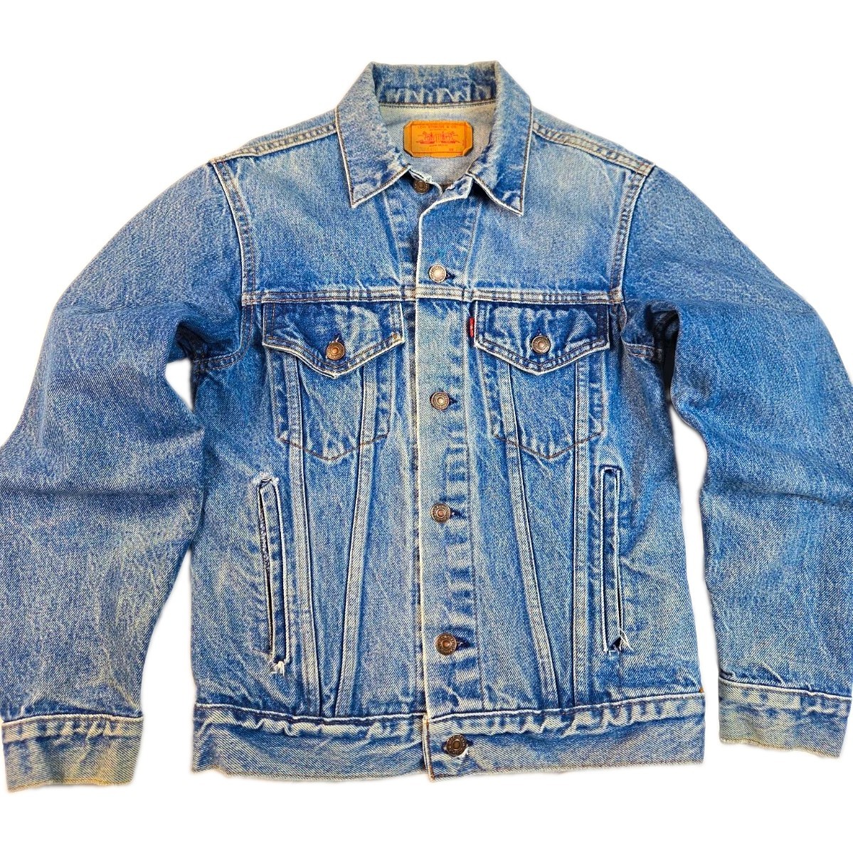 Levi Strauss VTG Paper Tag 70506 Size 36R Medium Men\'s Denim Jean Jacket EUC Levi Strauss VTG Paper Tag 70506 Size 36R Medium Men\'s Denim Jean Jacket EUC