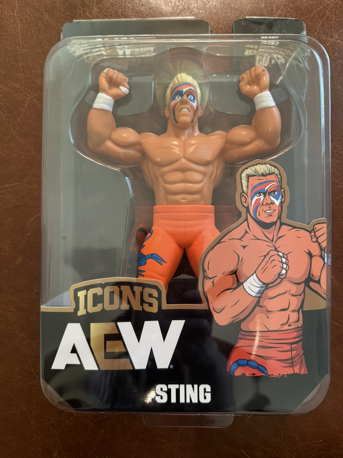 New AEW Sting Big Rubber Guys ShopAEW Exclusive Major  LJN WWF Rare MOC  WCW