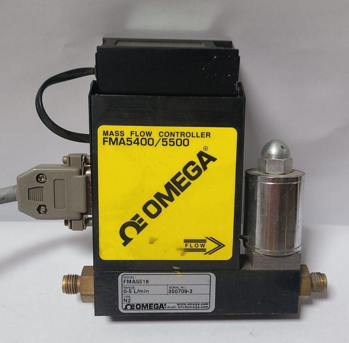 Omega FMA5518A FMA5400 5500 Mass Flow Meter Controller Omega FMA5518A FMA5400 5500 Mass Flow Meter Controller