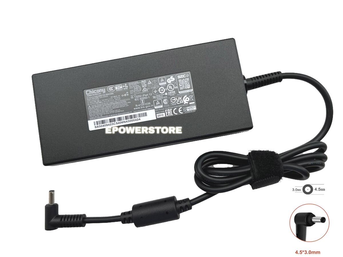 Original 240W AC Adapter Charger For MSI Crosshair 18 HX AI A2XW A2XWGKG A2XWFKG