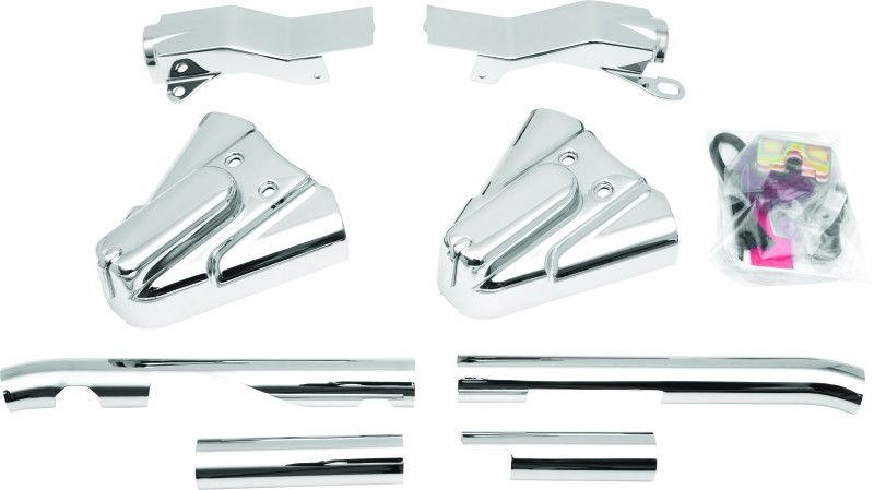 KURYAKYN - Swingarm Cover Kit Unlighted for 86-99 Softail Models Chrome | 8288