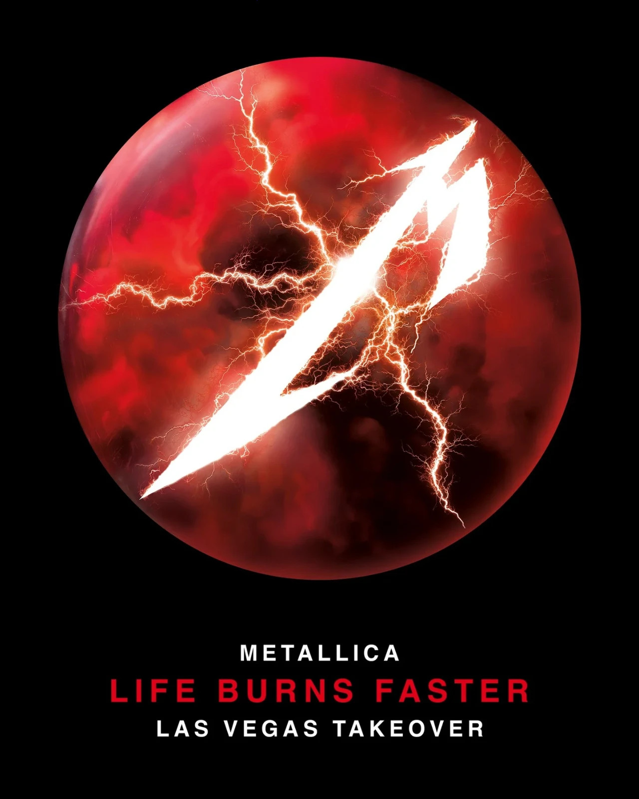Metallica Life Burns Faster Las Vegas Takeover Poster