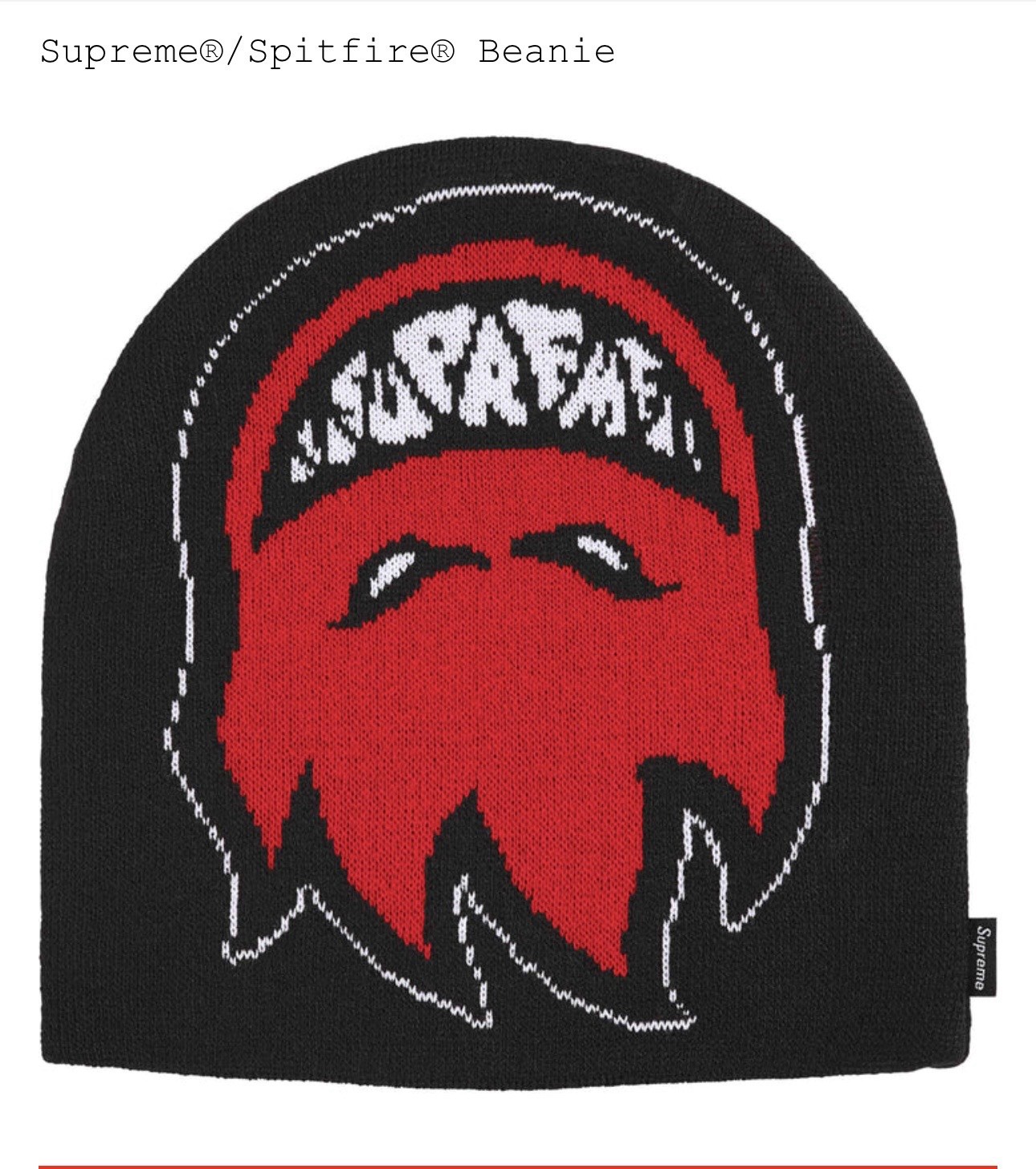 Supreme Spitfire Beanie SS26 (CONFIRMED ORDER) (SHIP ASAP)
