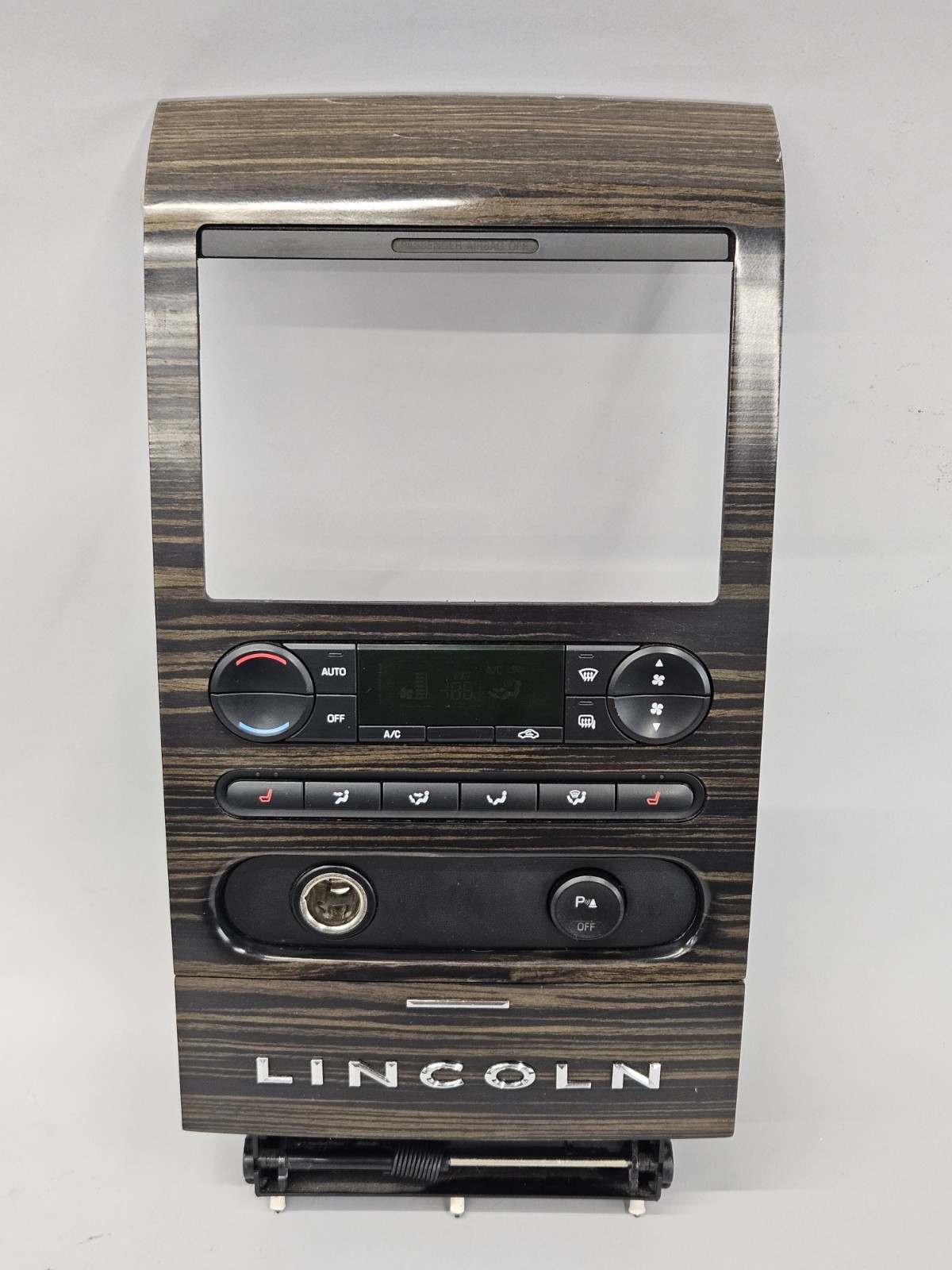 2006-2008 Lincoln Mark LT Woodgrain Radio Bezel Climate Control Switch Panel OEM