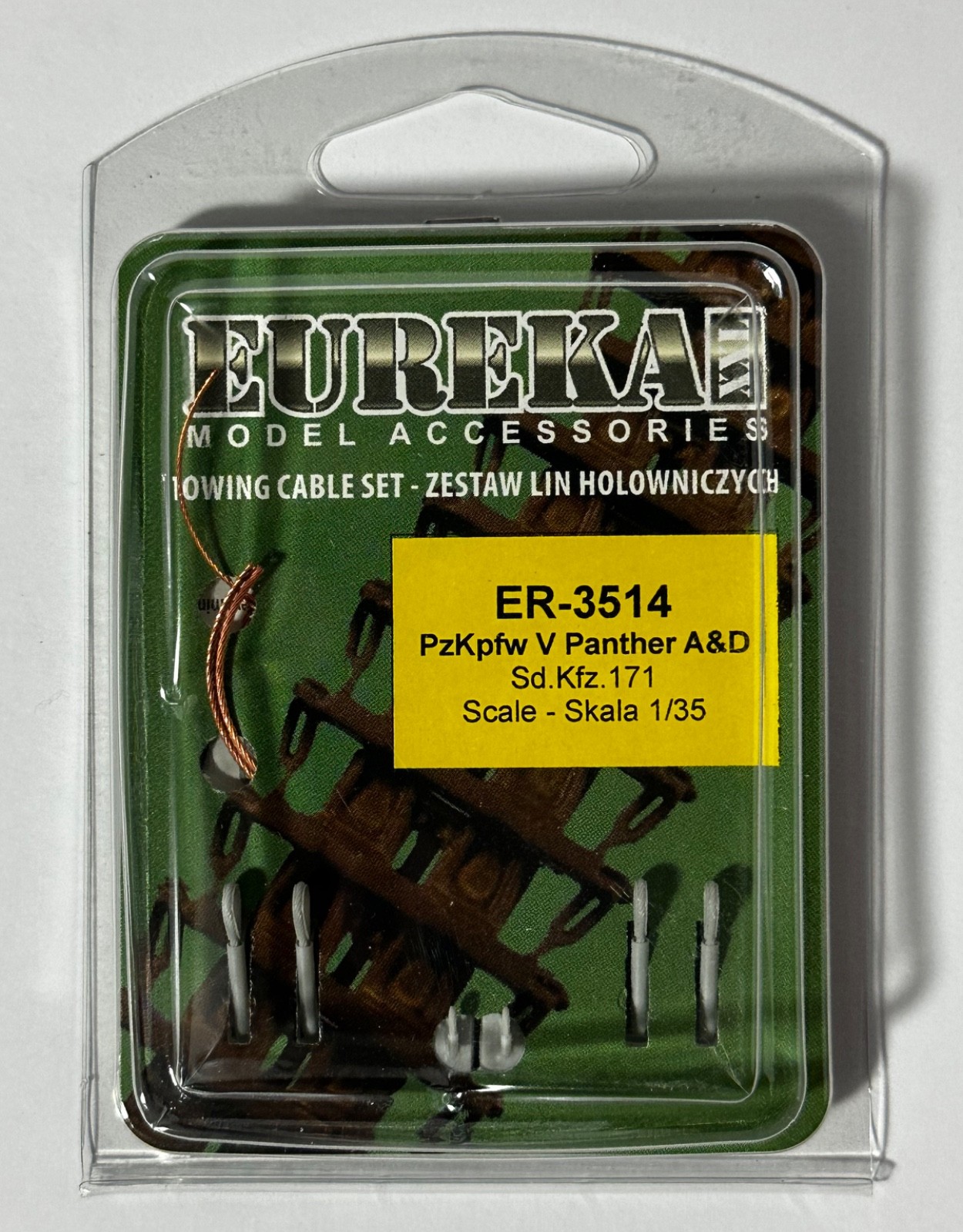 Eureka XXL ER-3514 1/35 Scale Sd.Kfz. 171 PzKpfw V Panther A&D Metal Tow Cable