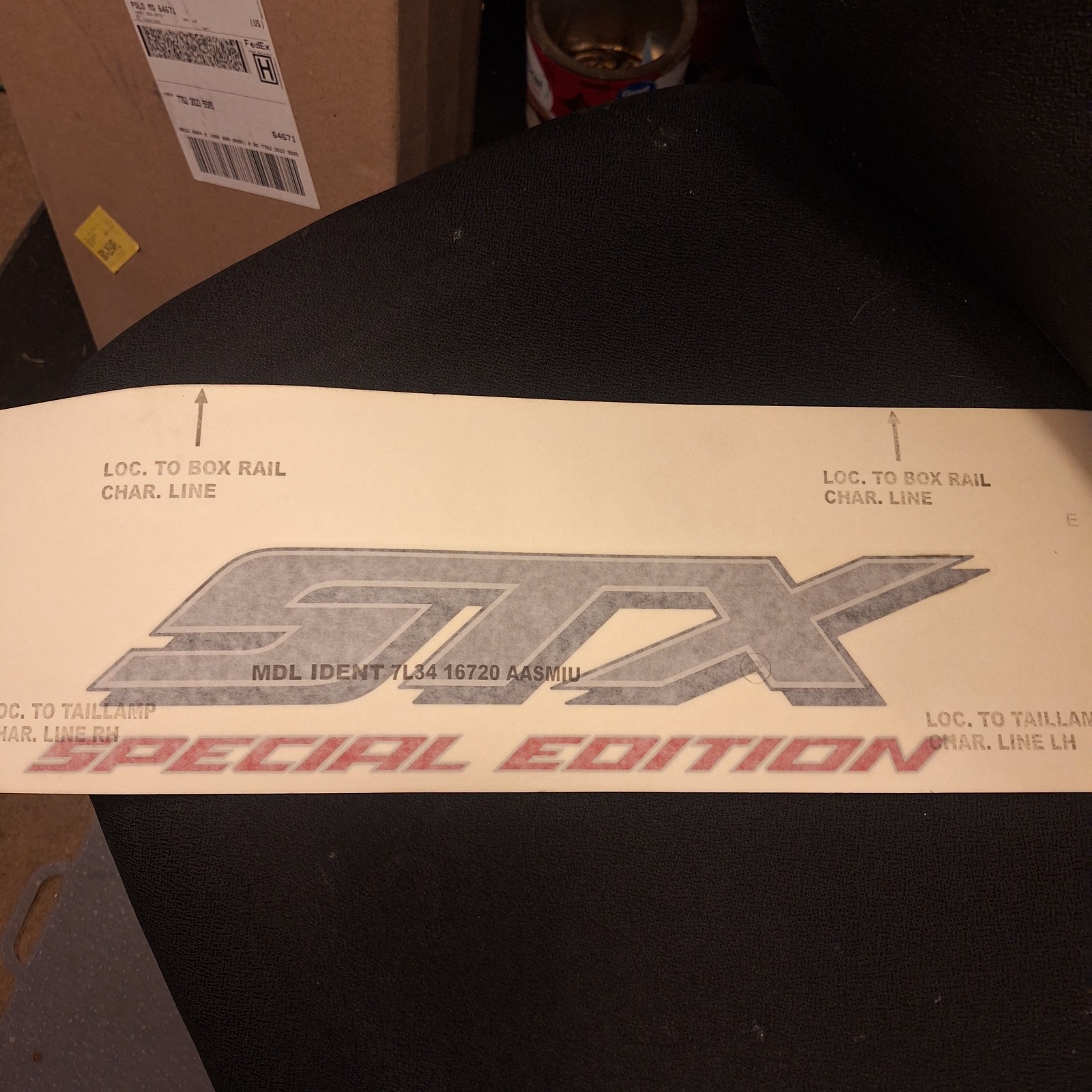 2- NOS OEM  Ford  Truck Bed Decal  stx-special edition