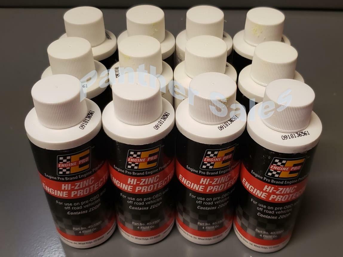 Case of 12 Engine Pro 40-1900 HI-ZINC ZDDP Protective Engine Oil Zinc Additive