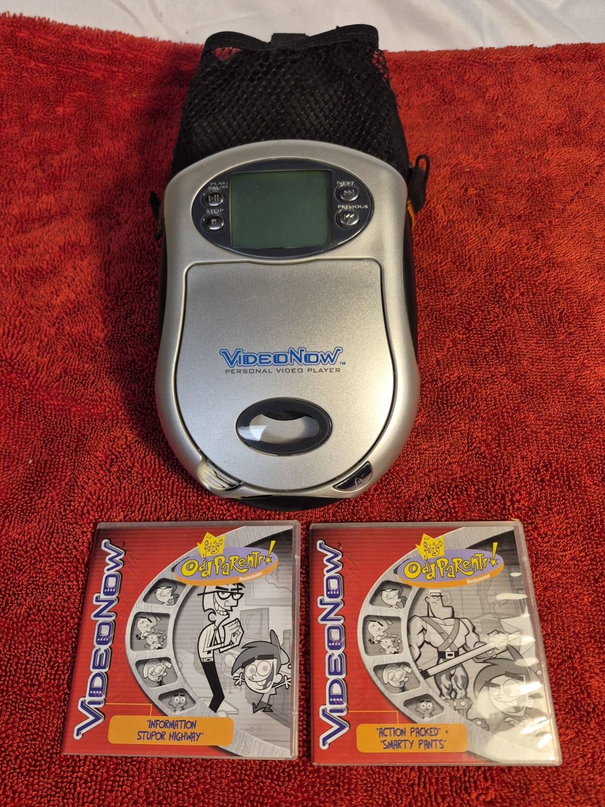 Vintage Hasbro Video Now Personal Video Player with  Discs Tested  Works