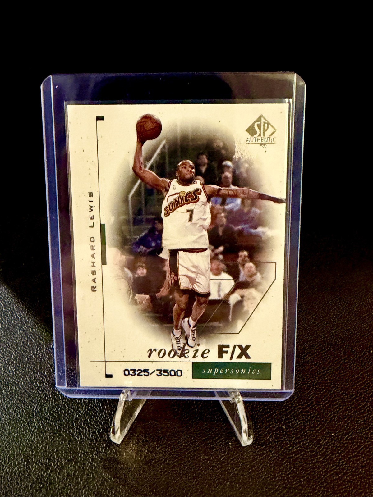 1998-99 SP Authentic - Rookie F/X Rashard Lewis #118 /3500 (RC) Sonics 1998-99 SP Authentic - Rookie F/X Rashard Lewis #118 /3500 (RC) Sonics