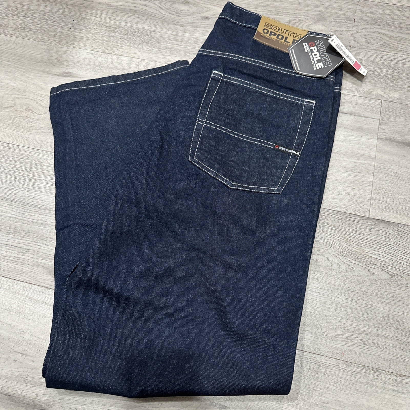 NWT Southpole Baggy Y2K raw Denim Jeans 36x34 Wide Leg Deadstock Vintage NWT Southpole Baggy Y2K raw Denim Jeans 36x34 Wide Leg Deadstock Vintage